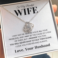Load image into Gallery viewer, Gift For Wife - Never Alone - Infinity Knot Necklace - Bard Jewelry
