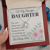 Load image into Gallery viewer, Gift For Daughter - Only Thing More Beautiful - Infinity Knot Necklace - Bard Jewelry
