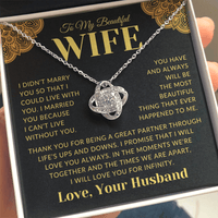Load image into Gallery viewer, Gift For Wife - Love You For Infinity - Infinty Knot Necklace - Bard Jewelry
