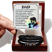 Load image into Gallery viewer, For My Dad - Pillar of Strength - Love You Forever Bracelet - Bard Jewelry

