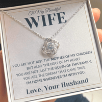 Load image into Gallery viewer, Gift For Wife - Dream That Came True - Infinity Knot Necklace - Bard Jewelry
