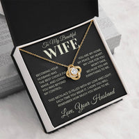 Load image into Gallery viewer, Gift For Wife - Love and Light - Infinity Knot Necklace - Bard Jewelry
