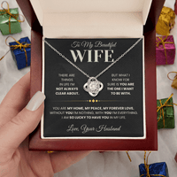 Load image into Gallery viewer, Gift For Wife "My Home, My Peace, My Forever Love" Infinity Knot Necklace - Bard Jewelry
