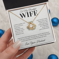 Load image into Gallery viewer, Promise to be your last everything - Love Knot Necklace - Bard Jewelry
