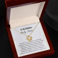 Load image into Gallery viewer, For Sister - You Are Deeply Loved - Love Knot Necklace - Bard Jewelry
