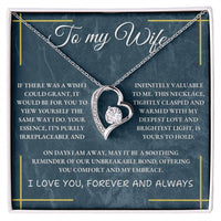 Load image into Gallery viewer, To My Wife - I Love you Forever and Always - Forever Love Heart Necklace - Bard Jewelry
