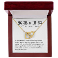 Load image into Gallery viewer, For Sister - Hearts in Unity - Interlocking Hearts Necklace (NB) - Bard Jewelry
