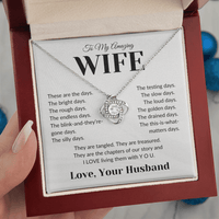 Load image into Gallery viewer, Gift For Wife - These are the Days - Inifinty Knot Necklace - Bard Jewelry
