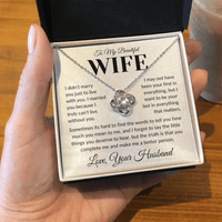 Load image into Gallery viewer, Gift For Wife - Forget to say the little things - Infinity Knot Necklace - Bard Jewelry
