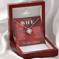 Load image into Gallery viewer, Gift For Wife - Love You More For it - Infinity Knot Necklace RH1 - Bard Jewelry
