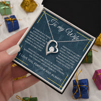 Load image into Gallery viewer, To My Wife - I Love you Forever and Always - Forever Love Heart Necklace - Bard Jewelry

