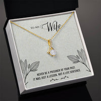 Load image into Gallery viewer, For My Wife - Never Be a Prisoner - Alluring Beauty Necklace (Yellow &amp; White Gold Variants) - Bard Jewelry
