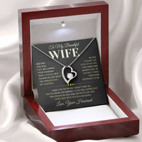Load image into Gallery viewer, Gift For Wife "Meeting You Was Fate " Heart Necklace - Bard Jewelry
