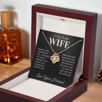 Load image into Gallery viewer, Gift For Wife - Best Gift Life has Given me - Infinity Knot Necklace - Bard Jewelry
