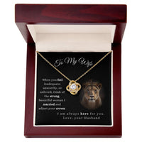 Load image into Gallery viewer, To My Wife - Always here for you - Love Knot Necklace - Bard Jewelry
