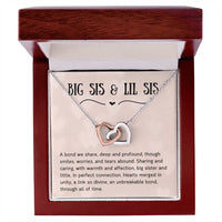 Load image into Gallery viewer, For Sister - Hearts in Unity - Interlocking Hearts Necklace - Bard Jewelry
