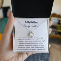 Load image into Gallery viewer, For Sister - You Are Deeply Loved - Love Knot Necklace - Bard Jewelry
