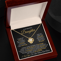 Load image into Gallery viewer, Gift For Daughter - Closed my Eyes for Just a Second - Infinity Knot Necklace - Bard Jewelry
