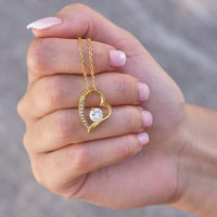 Load image into Gallery viewer, Gift For Wife "Meeting You Was Fate " Heart Necklace - Bard Jewelry

