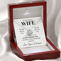 Load image into Gallery viewer, Gift for Wife - Always Beside you, Forever be my Always - Love Knot Necklace - Bard Jewelry
