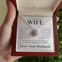 Load image into Gallery viewer, Gift For Wife - Admired, Cherished, Loved - Infinity Knot Necklace - Bard Jewelry
