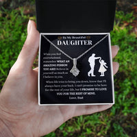 Load image into Gallery viewer, To My Amazing Daughter - Alluring Beauty Necklace - Bard Jewelry
