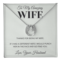 Load image into Gallery viewer, The "I'd Find You Anyway" Necklace — A Funny Gift for Your Wife - Bard Jewelry
