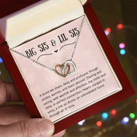 Load image into Gallery viewer, For Sister - Hearts in Unity - Interlocking Hearts Necklace - Bard Jewelry
