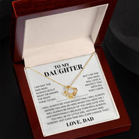 Load image into Gallery viewer, Gift For Daughter - I'm not the Dad who always gets it right - Infinity Knot Necklace - Bard Jewelry
