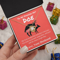 Load image into Gallery viewer, Gift For Your Smokin Hot Doe - Hunt Ended - Love Knot Knecklace - Bard Jewelry
