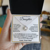 Load image into Gallery viewer, Gift For Daughter - Stronger than you seem - Unfinity Knot Necklace - Bard Jewelry
