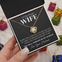 Load image into Gallery viewer, Gift For Wife - When I Say I Love You - Love Knot Necklace - Bard Jewelry
