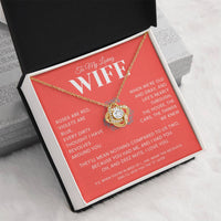 Load image into Gallery viewer, Gift For Wife - Deez Nuts - Love Knot Necklace - Bard Jewelry

