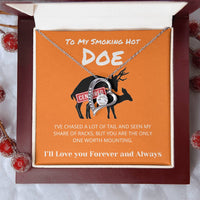 Load image into Gallery viewer, Gift For Your Soulmate - Only One Worth Mounting - Forever Love Necklace - Bard Jewelry
