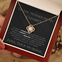 Load image into Gallery viewer, Gift For Wife - Foundation Of Our Family - Infinity Knot Necklace - Bard Jewelry

