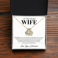 Load image into Gallery viewer, Gift For Wife - My Reason to Keep Going - Love Knot Necklace - Bard Jewelry
