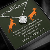 Load image into Gallery viewer, My Chase Ended The Day I Met You - Infintiy Knot Necklace - Bard Jewelry
