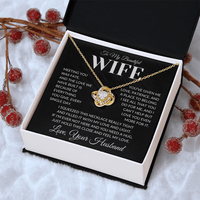 Load image into Gallery viewer, Gift For Wife - Just Hold This Close and Feel my Love - Infinity Knot Necklace - Bard Jewelry
