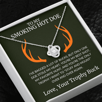 Load image into Gallery viewer, Gift For Wife - The Doe That Stole My Heart - Infinity Knot Necklace - Bard Jewelry
