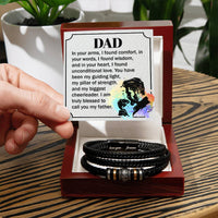 Load image into Gallery viewer, For My Dad - Pillar of Strength - Love You Forever Bracelet - Bard Jewelry
