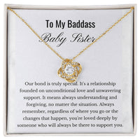 Load image into Gallery viewer, For Sister - You Are Deeply Loved - Love Knot Necklace - Bard Jewelry
