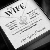Load image into Gallery viewer, I Will Love You For Infinity - Bard Jewelry
