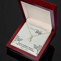 Load image into Gallery viewer, For My Wife - Never Be a Prisoner - Alluring Beauty Necklace (Yellow &amp; White Gold Variants) - Bard Jewelry
