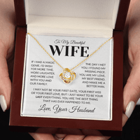 Load image into Gallery viewer, Gift For Wife - If I Had a Magic Genie - Infinity Knot Necklace - Bard Jewelry
