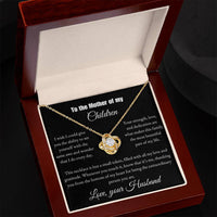 Load image into Gallery viewer, For My Wife - Awe and Wonder - Love Knot Necklace (Yellow &amp; White Gold Variants) - Bard Jewelry
