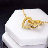 Load image into Gallery viewer, For Sister - Hearts in Unity - Interlocking Hearts Necklace (NB) - Bard Jewelry
