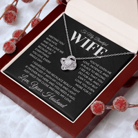Load image into Gallery viewer, Gift For Wife - Just Hold This Close and Feel my Love - Infinity Knot Necklace - Bard Jewelry
