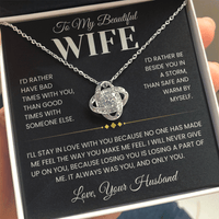 Load image into Gallery viewer, Gift For Wife "It was Always You" Infinity Knot Necklace - Bard Jewelry
