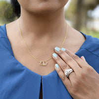 Load image into Gallery viewer, For Sister - Hearts in Unity - Everlasting Love Necklace - Bard Jewelry
