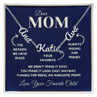Load image into Gallery viewer, Three Name Necklace - Mom Made It Look Easy - Bard Jewelry
